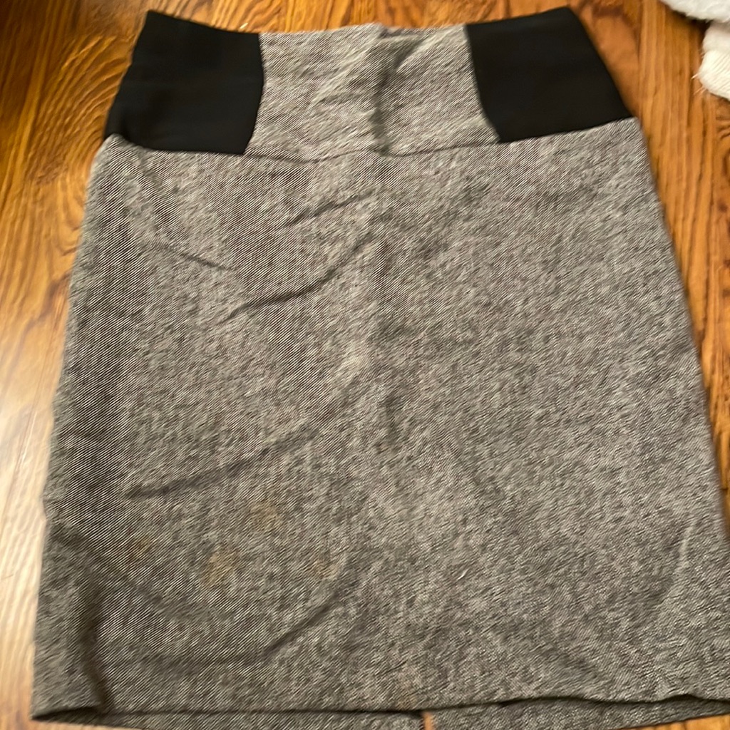 Tweed With Black Accents Pencil Skirt
